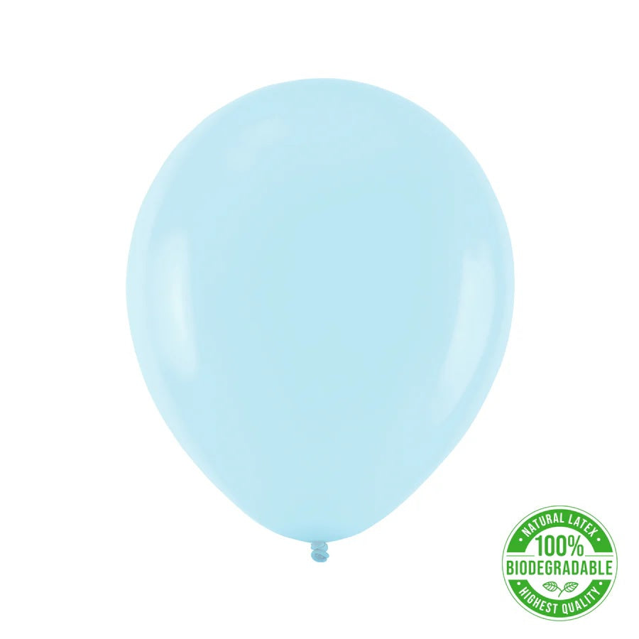 Balon Biodegradabil Albastru Pastel, 30 cm (12 inch), 100 buc 128992