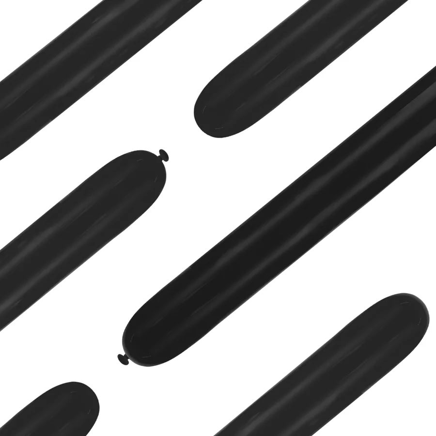 Baloane Latex de Modelat, Tub Negru Mat, 50 buc. 150382