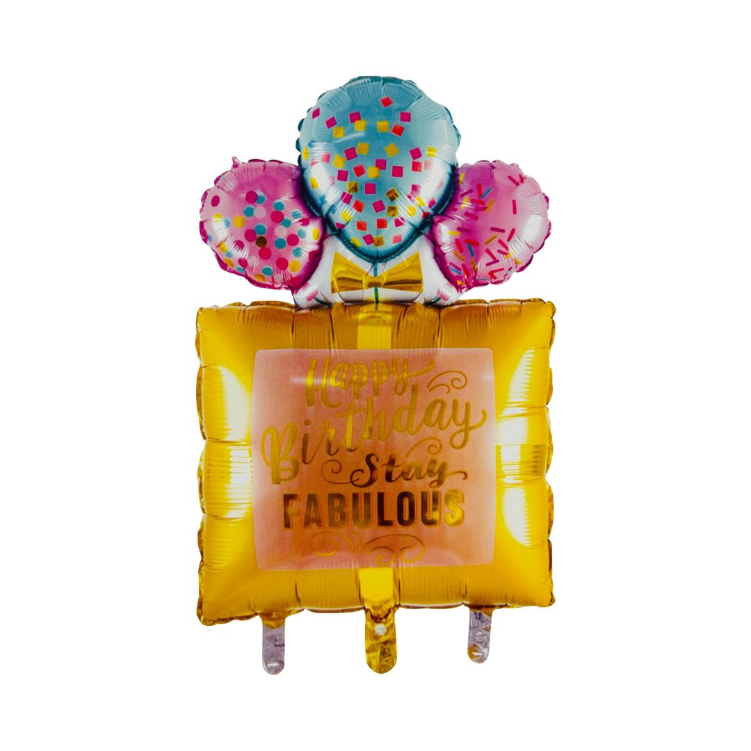 Balon Folie Happy Birthday "Stay Fabulous", 63x107 cm