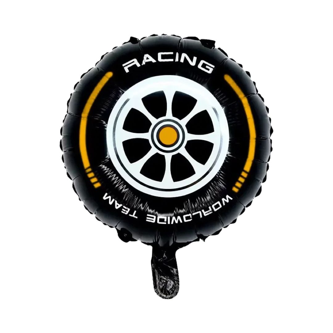 Balon Folie Rotund, Roată Mașină, Dimensiune 45 cm