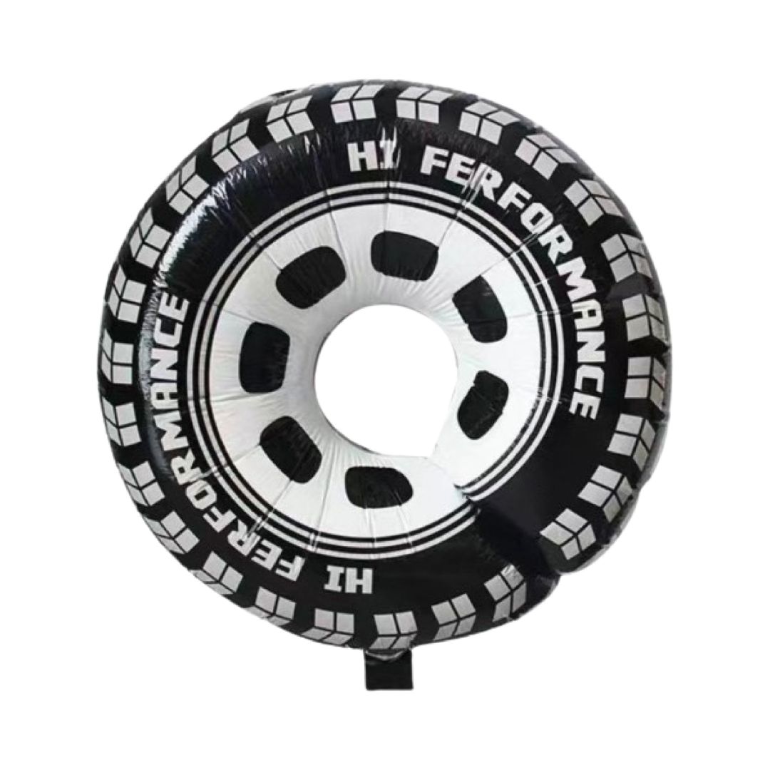 Balon Folie Rotund, Roată (Cauciuc) Mașină, Dimensiune 60 cm