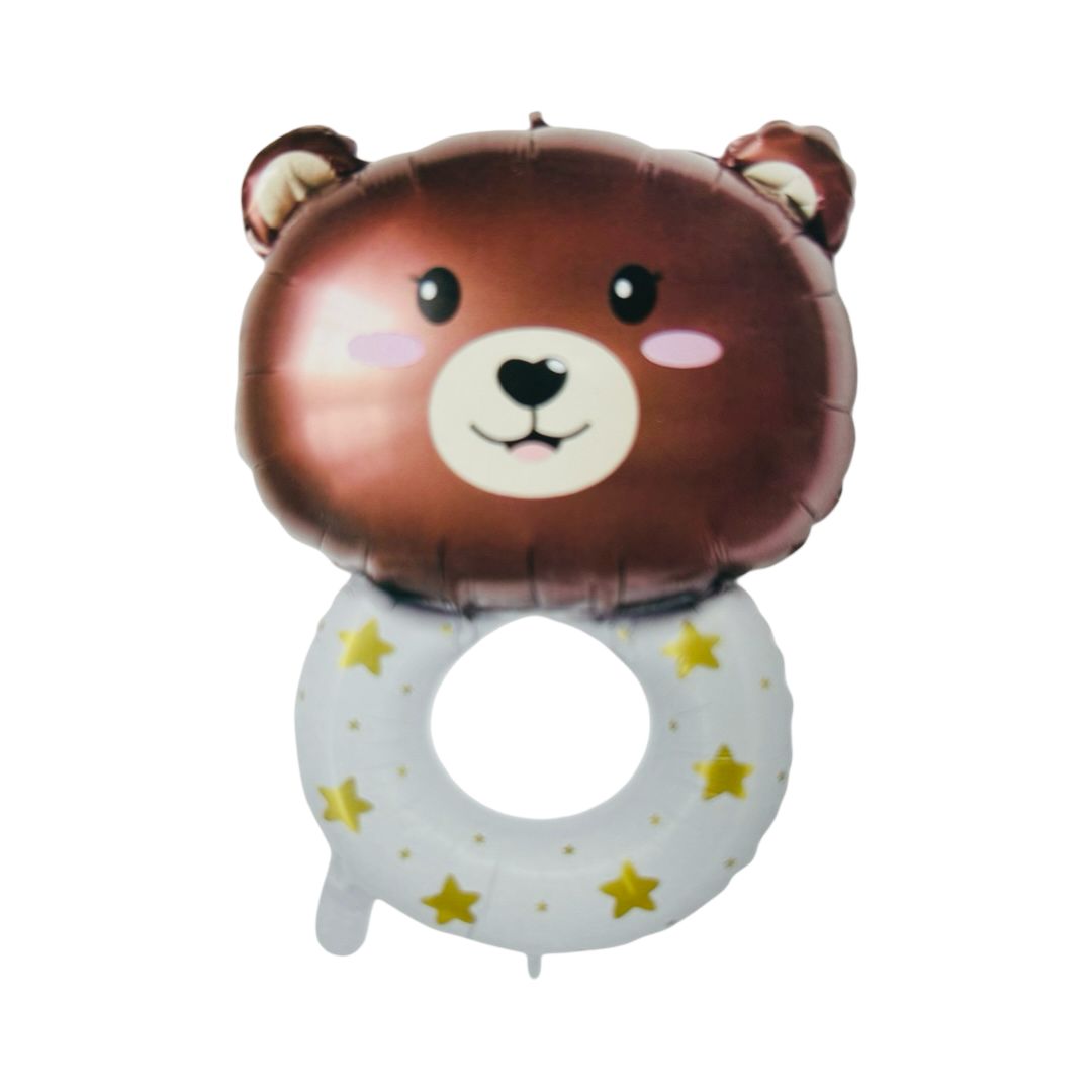 Balon Folie Figurina Ursulet cu Inel, 73*50 cm