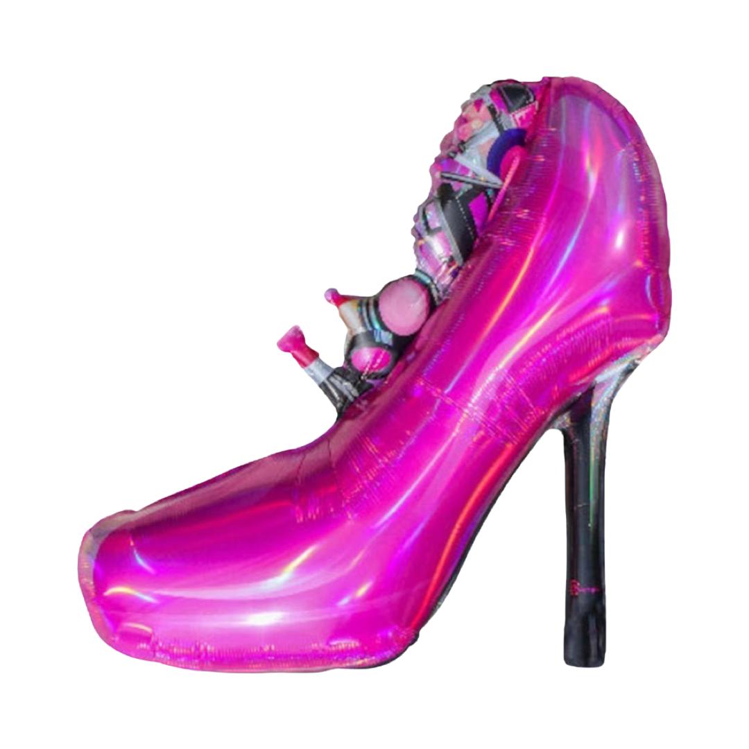 Balon Folie Pantof Make-Up Barbie, 73*90 cm