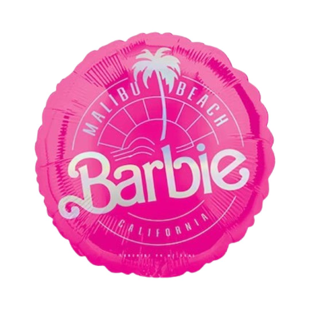 Balon Folie Rotund Barbie Malibu Beach California, 45 cm