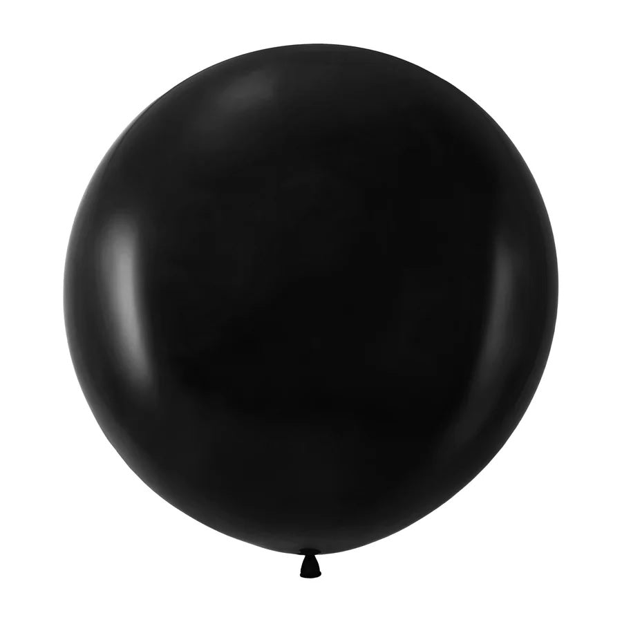 Balon rotund negru, 90 cm (36 inch), 1 buc, 400082