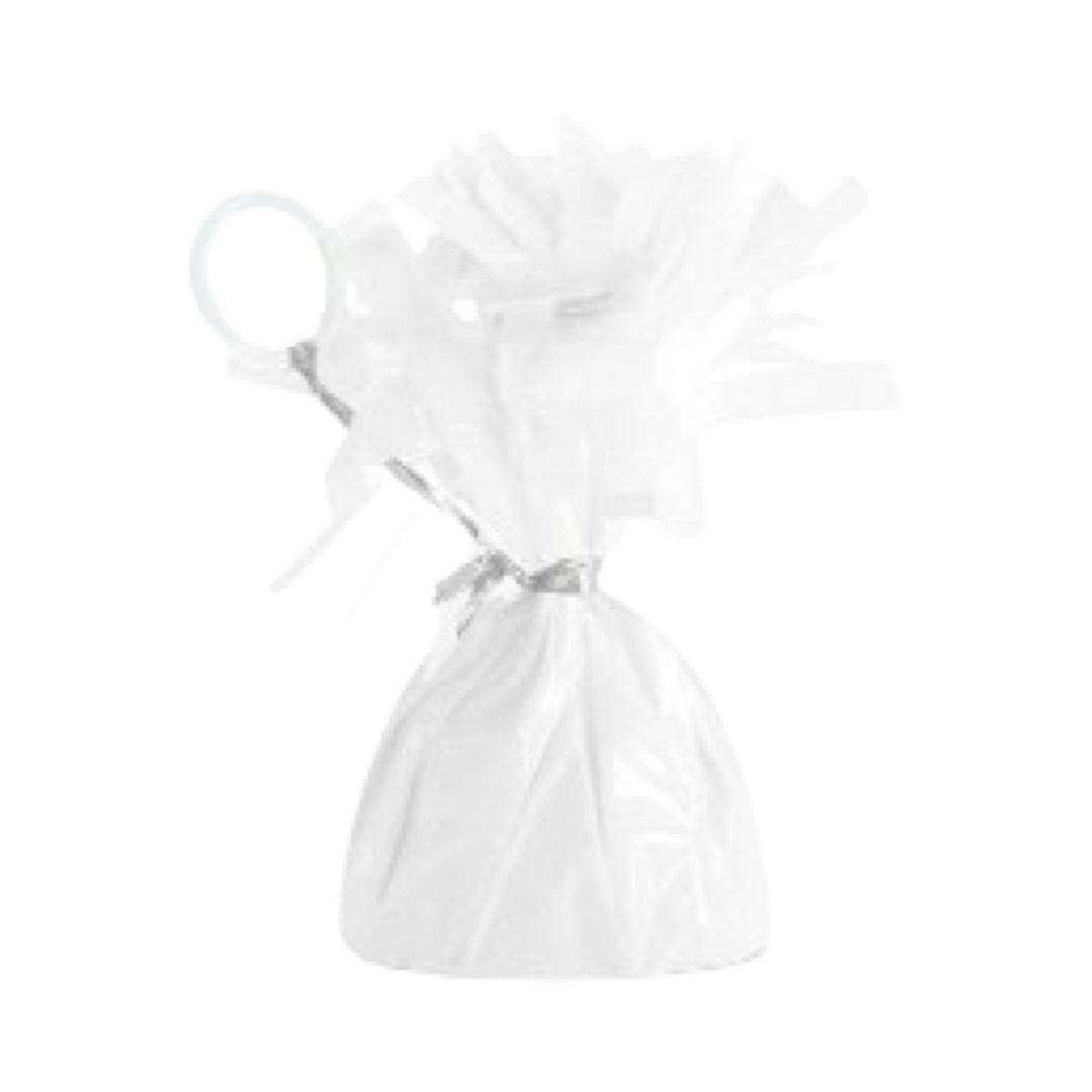 Contragreutate pentru Baloane cu Heliu, Folie, Alb