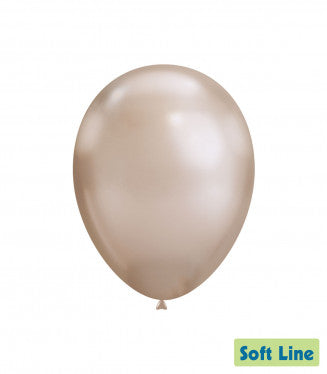 Baloane Latex Rocca, Soft Line Cromat SLC12.119, Culoare Champagne 119, 30 cm - Set 50 buc