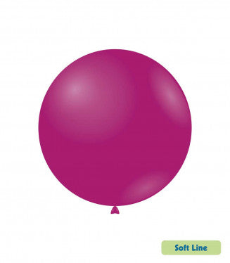 Baloane Latex Rocca, Soft Line Pastel SLP18.135, Culoare Magenta 135, 46 cm - Set 5 buc
