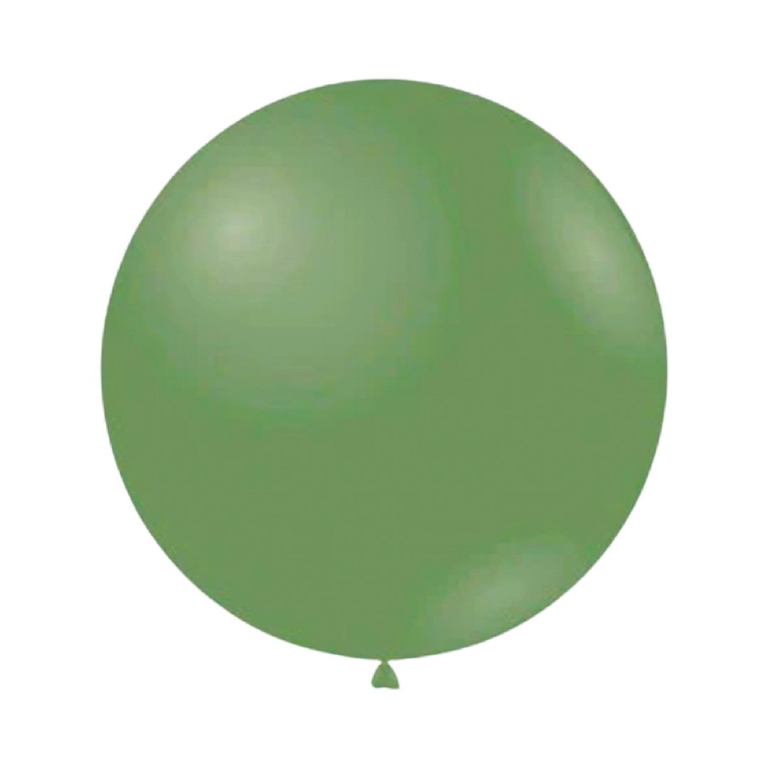 Set 10 buc Balon Latex Verde Retro, 45 cm, Cod 600