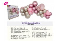 Kit de Baloane DIY - Roz Stralucitor