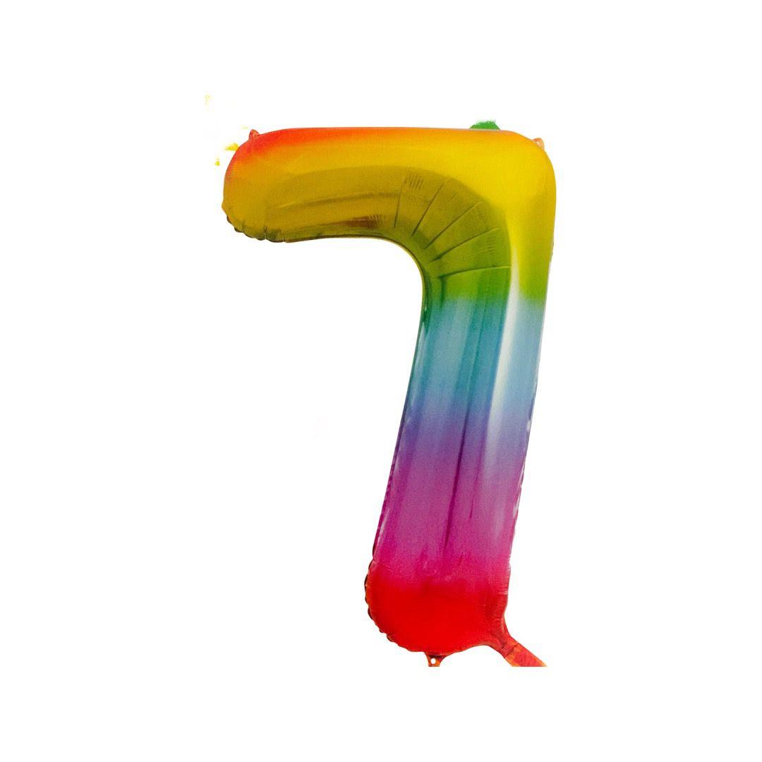Baloane Folie Degrade Cifra 7 - 100cm - nuria.store.ro