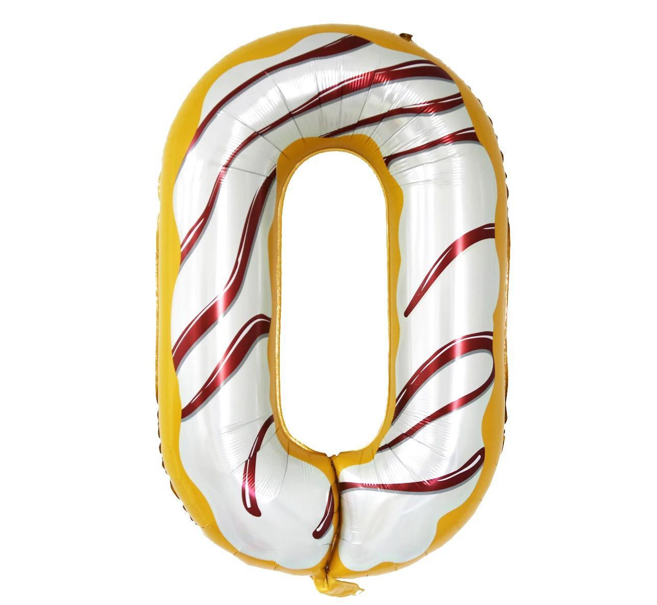 Baloane Folie Donuts Cifra 0 - 100cm - nuria.store.ro