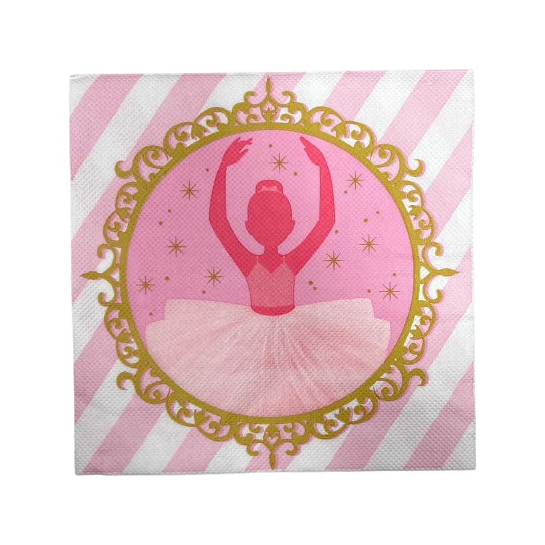 Set 10 Servetele Balerina, 33x33 cm, 2 straturi