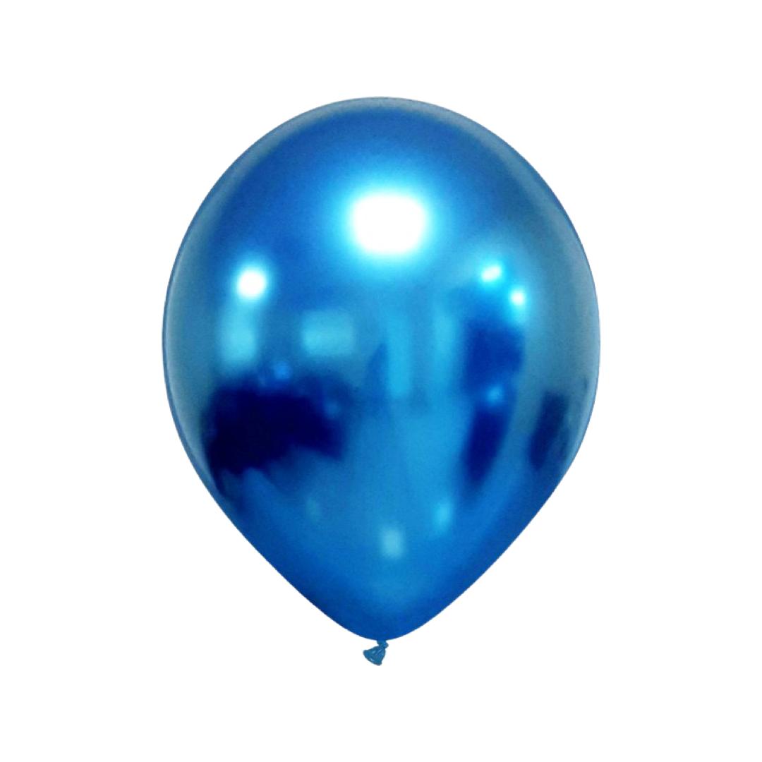 Baloane Latex Albastru Cromat, Cod 523 - 30 cm - Set 50 Buc.