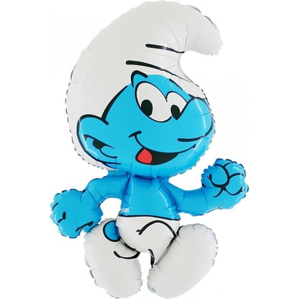 Balon Folie figurina Strumfi, model Strumf 44/65 cm - nuria.store.ro
