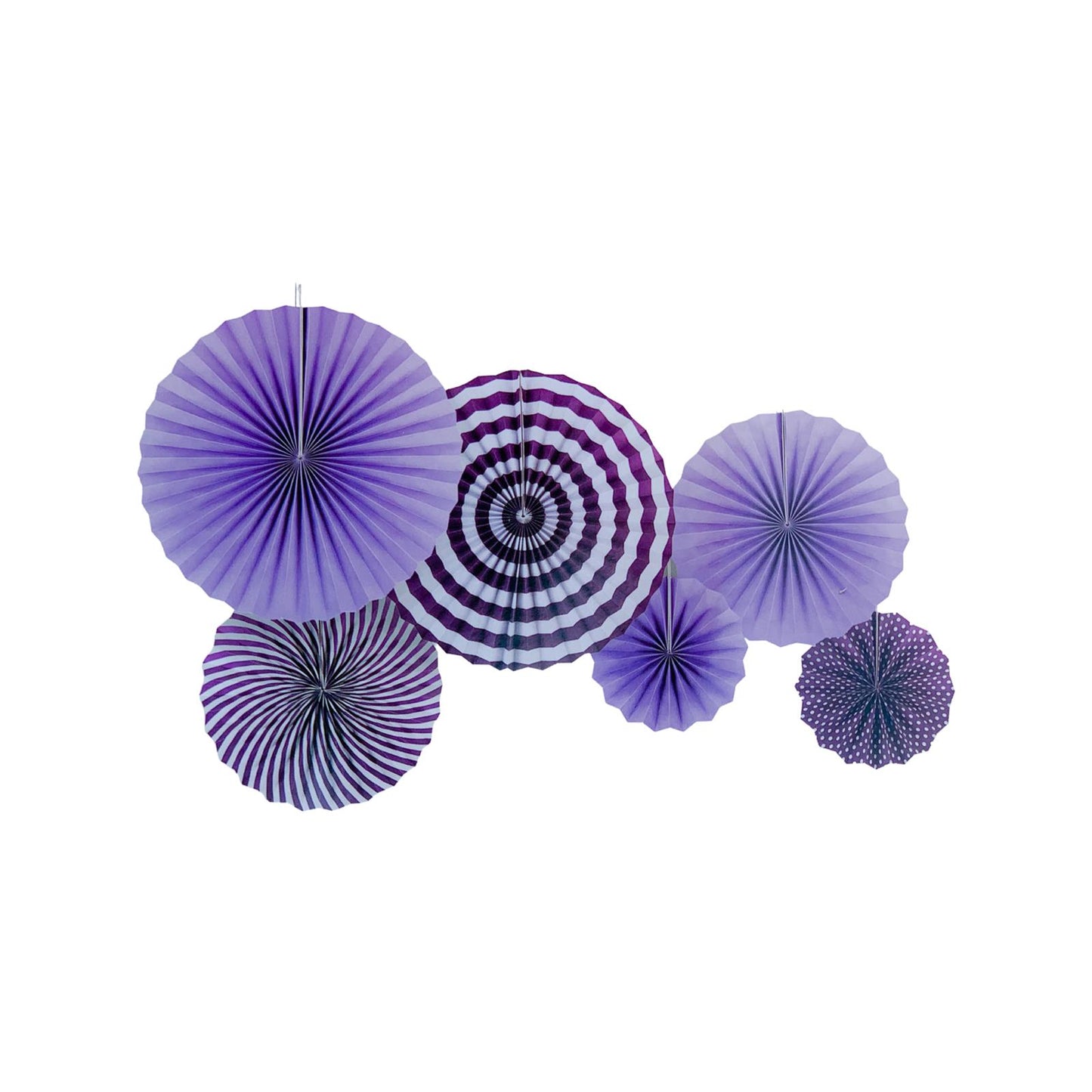 Set 6 Rozete Evantai Mov - nuria.store.ro