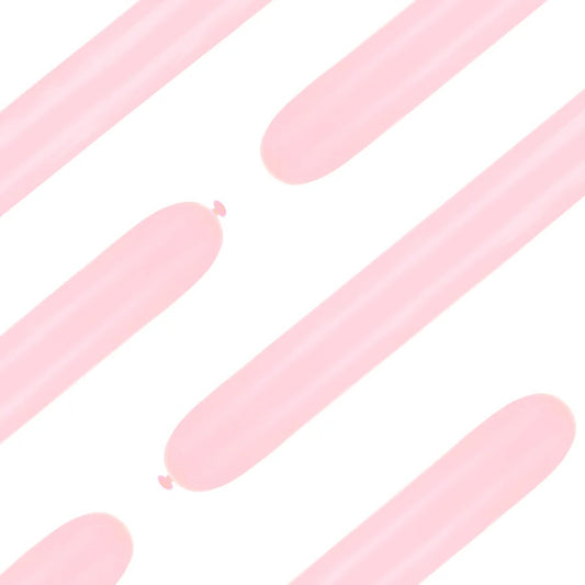 Baloane Latex de Modelat, Tub Roz Pastel, 50 buc. 150566