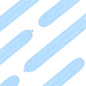Baloane Latex de Modelat, Tub Albastru Pastel, 50 buc. 150610
