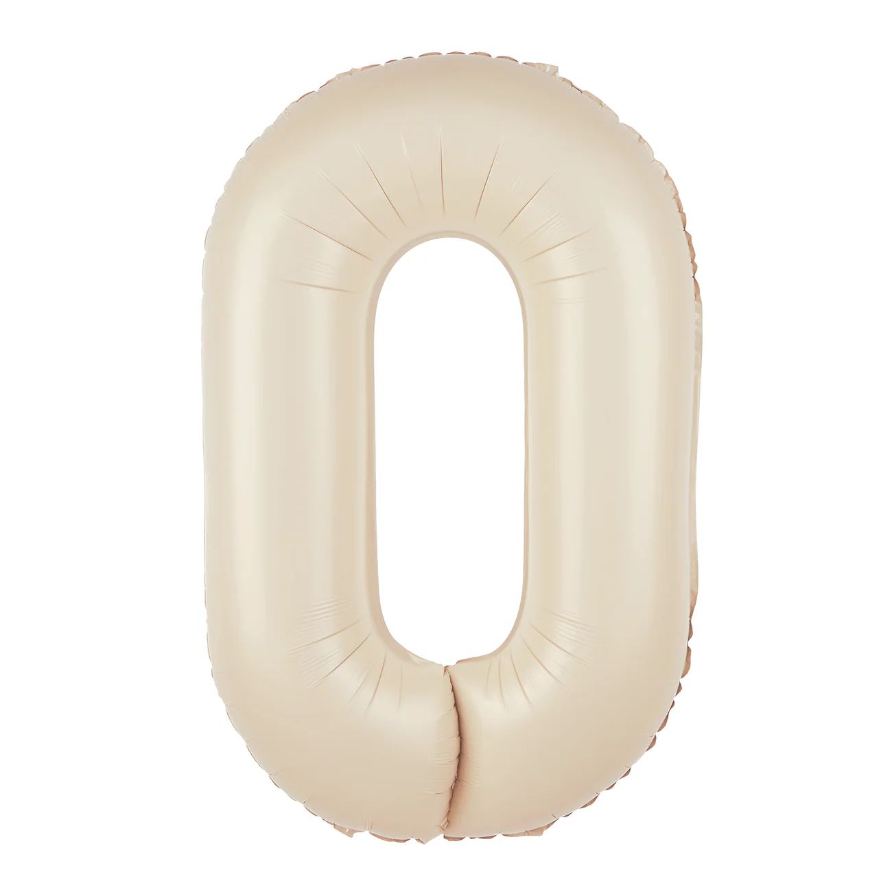 Baloane Folie Cifra 0, Crem - 100 cm (1 m), 141908