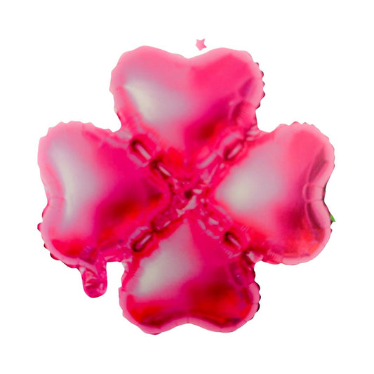 Balon Folie Figurina Floare, Roz - 43,8 cm
