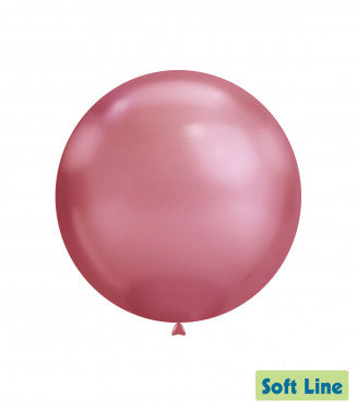 Baloane Latex Rocca, Soft Line Cromat SLC18.114, Roz 114, 46 cm - Set 5 buc