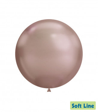 Baloane Latex Rocca, Soft Line Cromat SLC18.118, Rose Gold 118, 46 cm - Set 5 buc