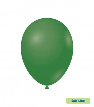 Baloane Latex Rocca, Soft Line Pastel SLP12.134, Culoare Verde Padure 134, 30 cm - Set 50 buc
