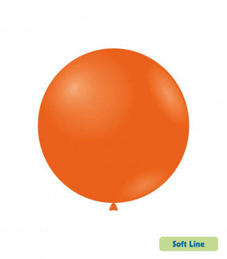 Baloane Latex Rocca, Soft Line Pastel SLP18.131, Culoare Orange 131, 46 cm - Set 5 buc