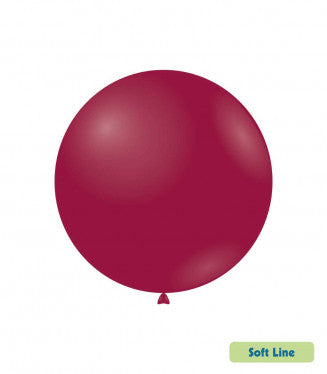 Baloane Latex Rocca, Soft Line Pastel SLP18.138, Culoare Cranberry 138, 46 cm - Set 5 buc