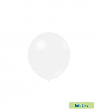 Baloane Latex Rocca, Soft Line Pastel SLP5.125, Alb 125, 13 cm - Set 100 buc