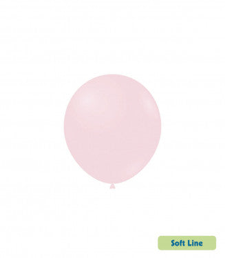 Baloane Latex Rocca, Soft Line Pastel SLP5.126, Baby Pink 126, 13 cm - Set 100 buc