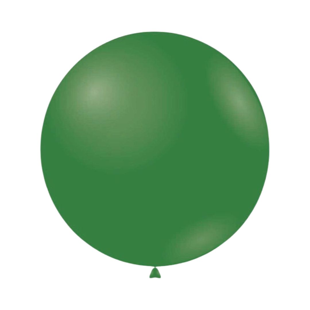 Set 10 buc Balon Latex Verde Padure, 45 cm, Cod 578