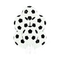Balon Latex Minge Fotbal, Alb cu Negru, 30 cm - Set 10 buc