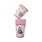 Set 8 Pahare din Carton cu desen Mica Printesa, 235 ml