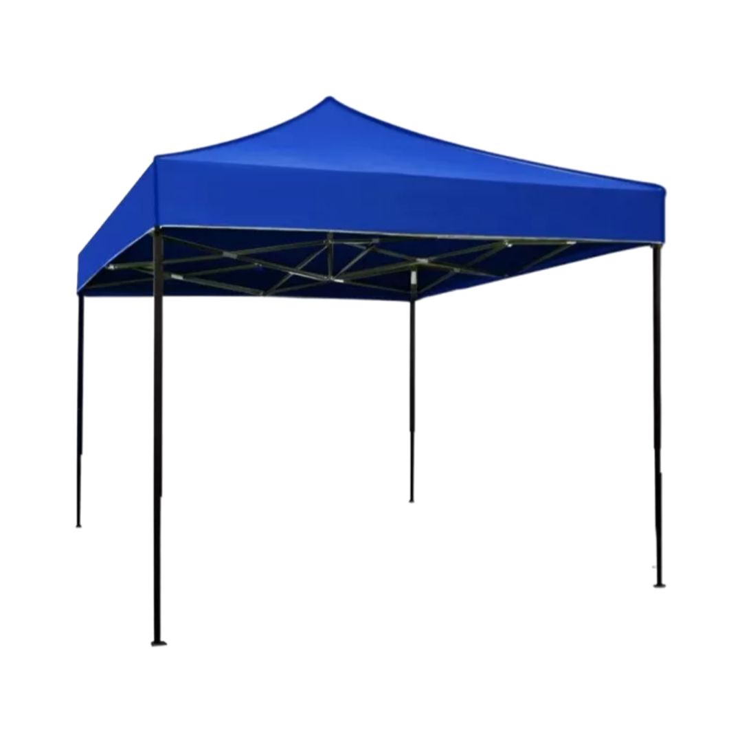 Cort Pavilion 3x3m, ALBASTRU, Pliabil, Cadru Metalic