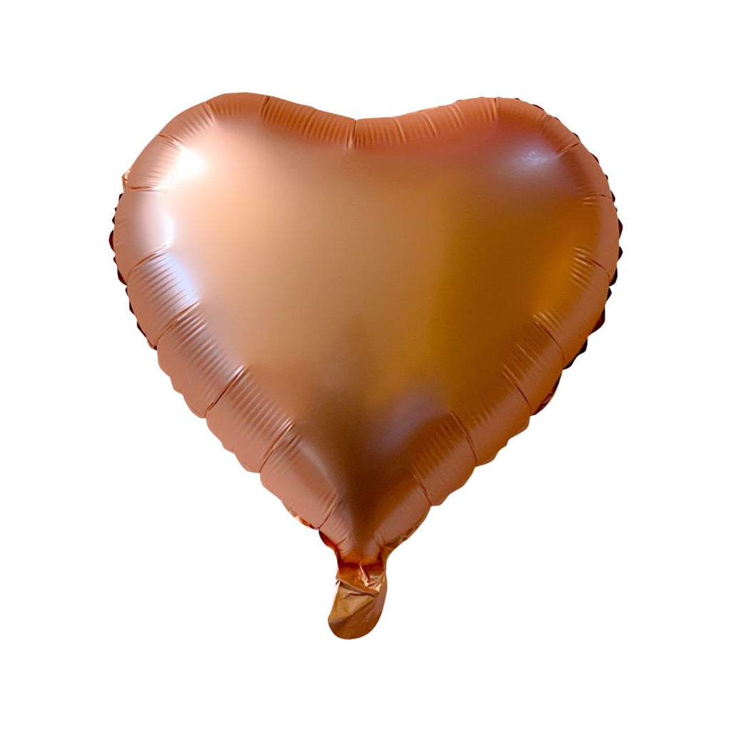 Balon Folie, Forma Inima, Peach Sidef - 45 cm - nuria.store.ro