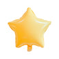Baloane Folie Forma Stea 5 colturi, Galben Pastel Macarons - nuria.store.ro