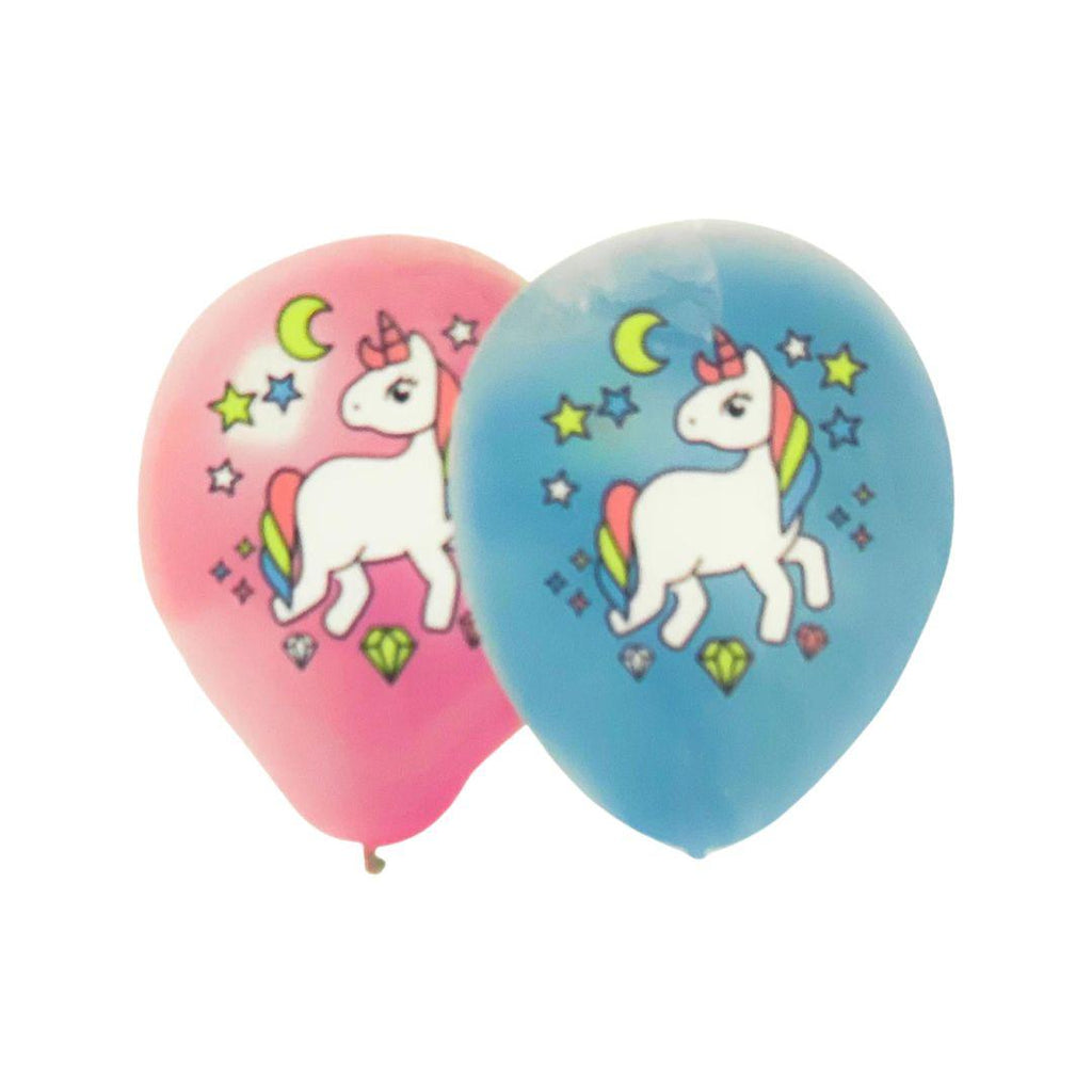 Baloane Latex Unicorn Roz și Albastru - Set 5 buc - 30 cm - nuria.store.ro