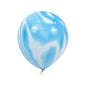 Baloane Latex Degrade Albastru cu Alb - Set 4 buc - 30 cm - nuria.store.ro