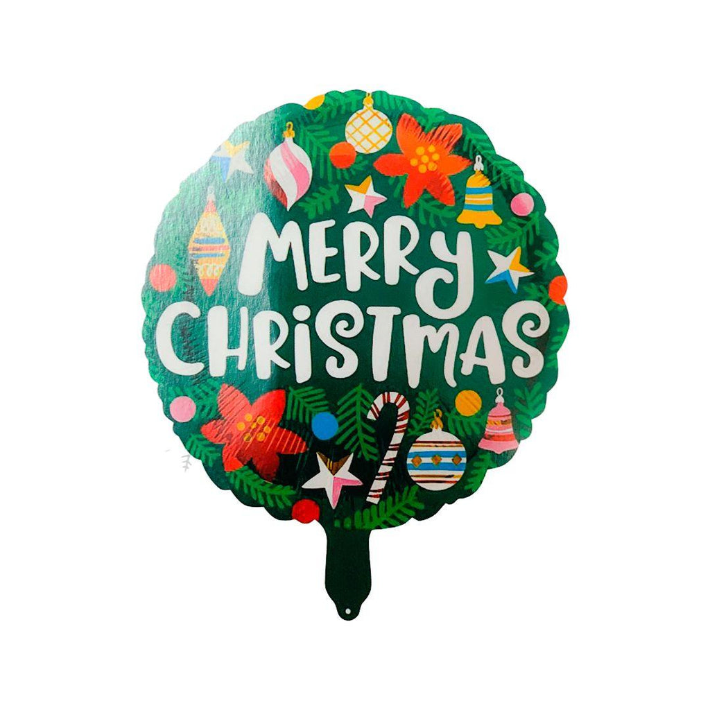 Balon Folie cu Ornamente Craciun, Merry Christmas - 45 cm - nuria.store.ro