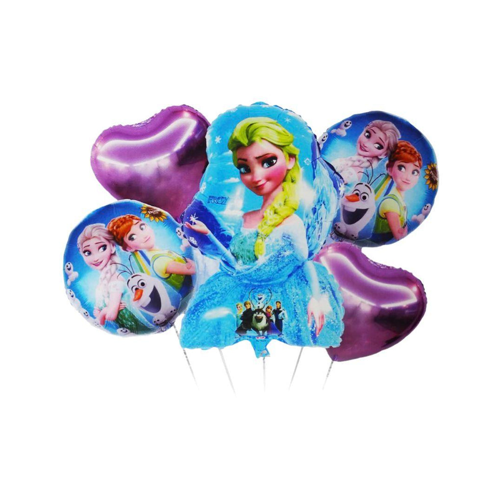 Balon Folie Frozen Elsa - Set 5 Buc. - nuria.store.ro