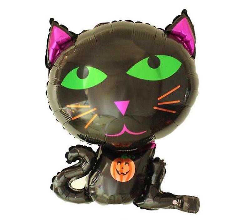 Balon Folie Figurina Pisica Neagra, Halloween - 49 x 64,5 cm - nuria.store.ro