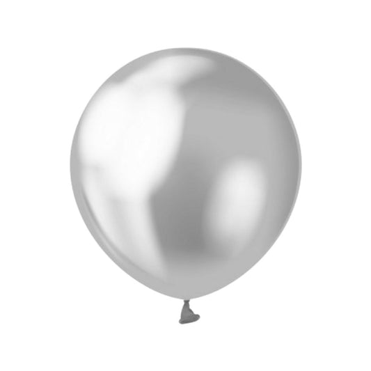 Mini Baloane Latex Argintiu, cod 957b- 13 cm - Set 100 buc. - nuria.store.ro