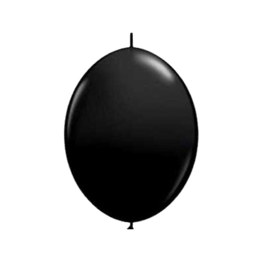 Baloane Link Latex, Negru, cod 064 - 25 cm - Set 6 buc. - nuria.store.ro