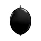 Baloane Link Latex, Negru, cod 064 - 25 cm - Set 6 buc. - nuria.store.ro