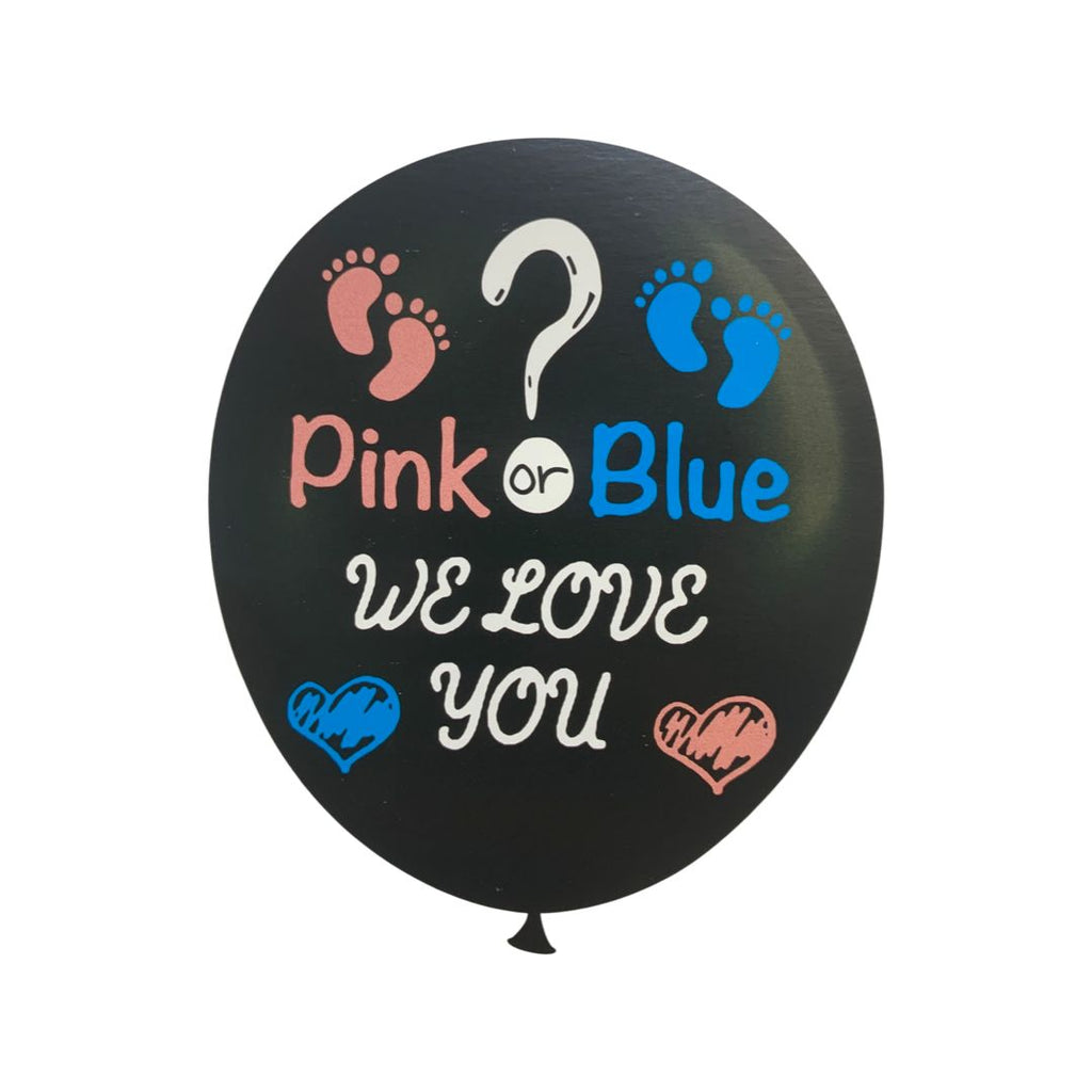 Balon Latex Jumbo Gender Reveal Pink or Blue? Welcome You! 45 cm - nuria.store.ro