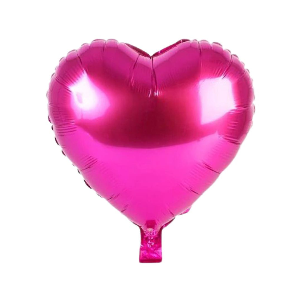 Balon Folie, Forma Inima, Ciclam - 45 cm - nuria.store.ro