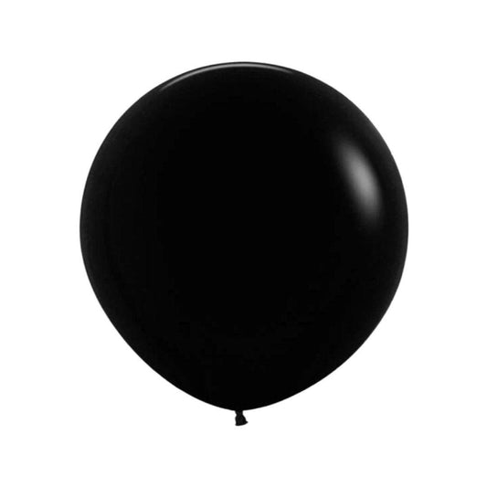 Baloane Latex Jumbo, Negru, 65 cm - Set 2 Buc. - nuria.store.ro