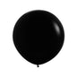 Baloane Latex Jumbo, Negru, 65 cm - Set 2 Buc. - nuria.store.ro