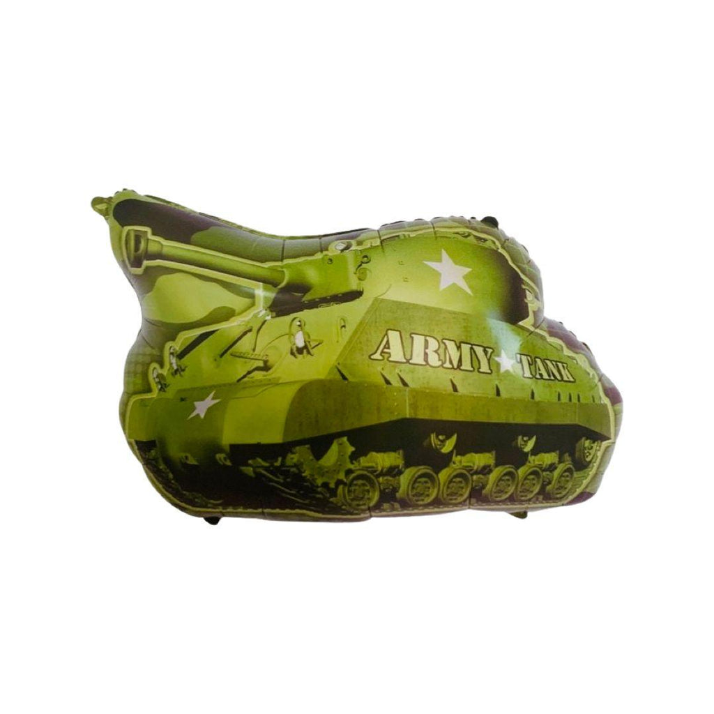 Balon Folie Figurina Tanc Verde, Army Tank, 79x68 cm - nuria.store.ro